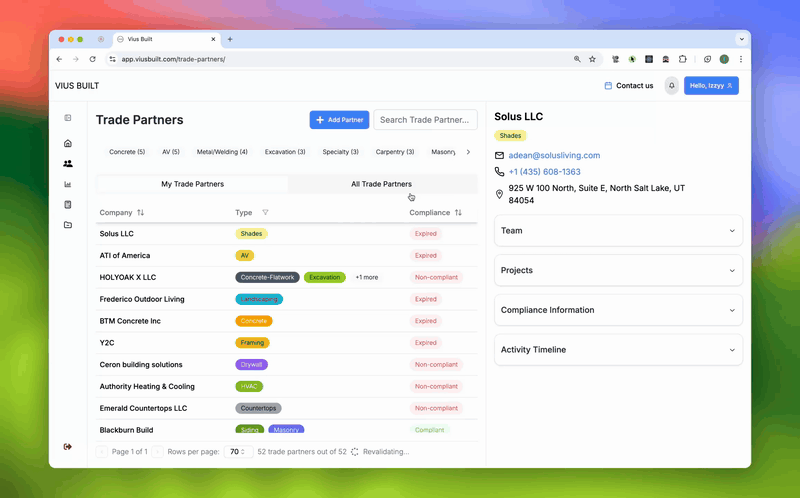 Partner Management Demo